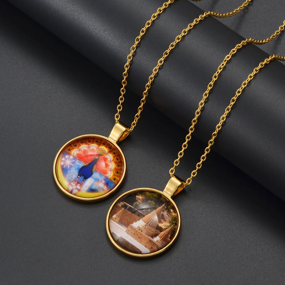 Anniyo Yezidi Lalish стеклянные ожерелья с подвесками главный храм Yazidis для женщин мужчин