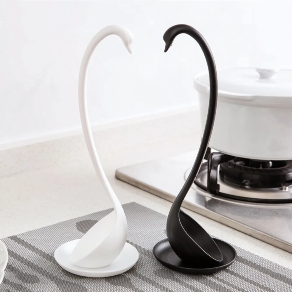 

1SET Swan Ladle Spoons Unique Swan Shaped PP Ladle Special Swan Spoon Useful Kitchen Cooking Tool Plastic Ladle Worldwide 2022