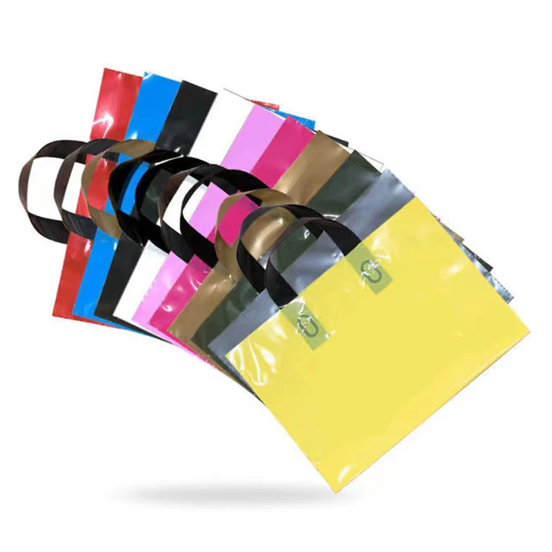 

Пустые пластиковые пакеты с ручкой, свадебные подарки, пакеты для покупок для бизнеса, Индивидуальные Упаковочные пакеты, 50 шт./лот