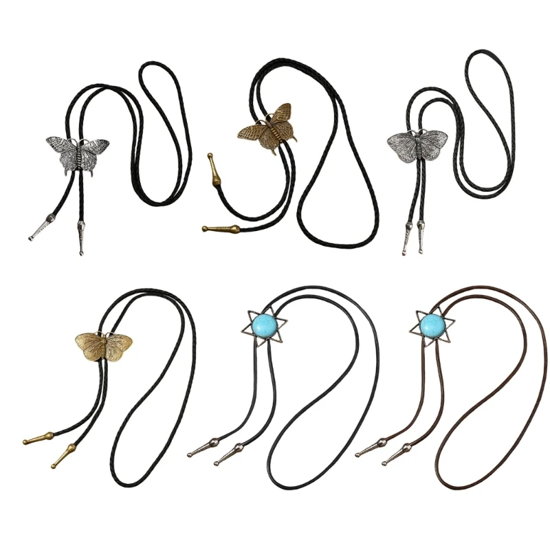 SZL металлический галстук-боло с бабочкой ковбойский костюм западный наряд для