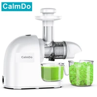 calmdo bpa free slow masticating auger juicer fruit vegetable low speed juice extractor compact 150w cold press juicer machine