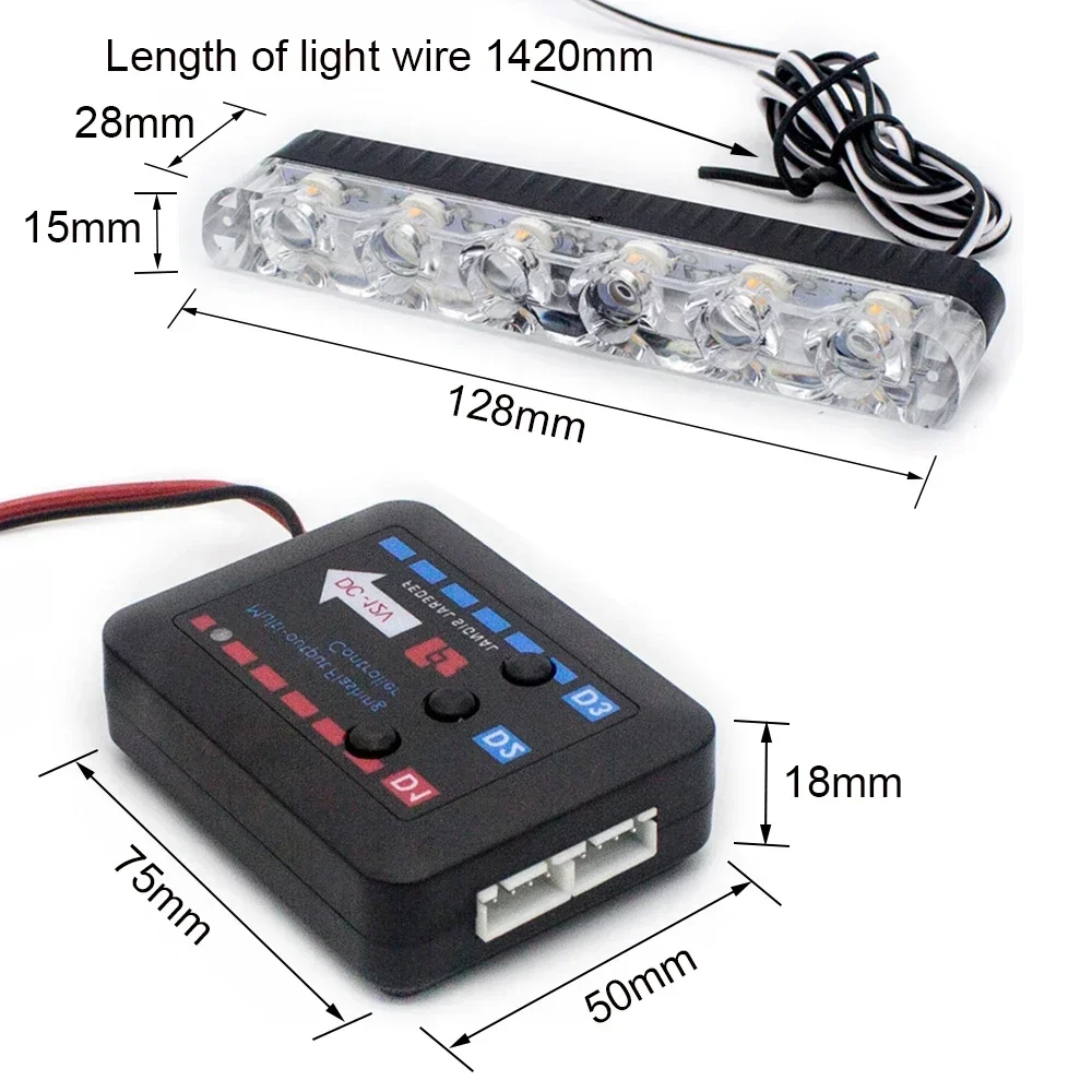 Сигнальная лампа на решетке автомобиля 6 светодиодов мигающие сигнальные огни