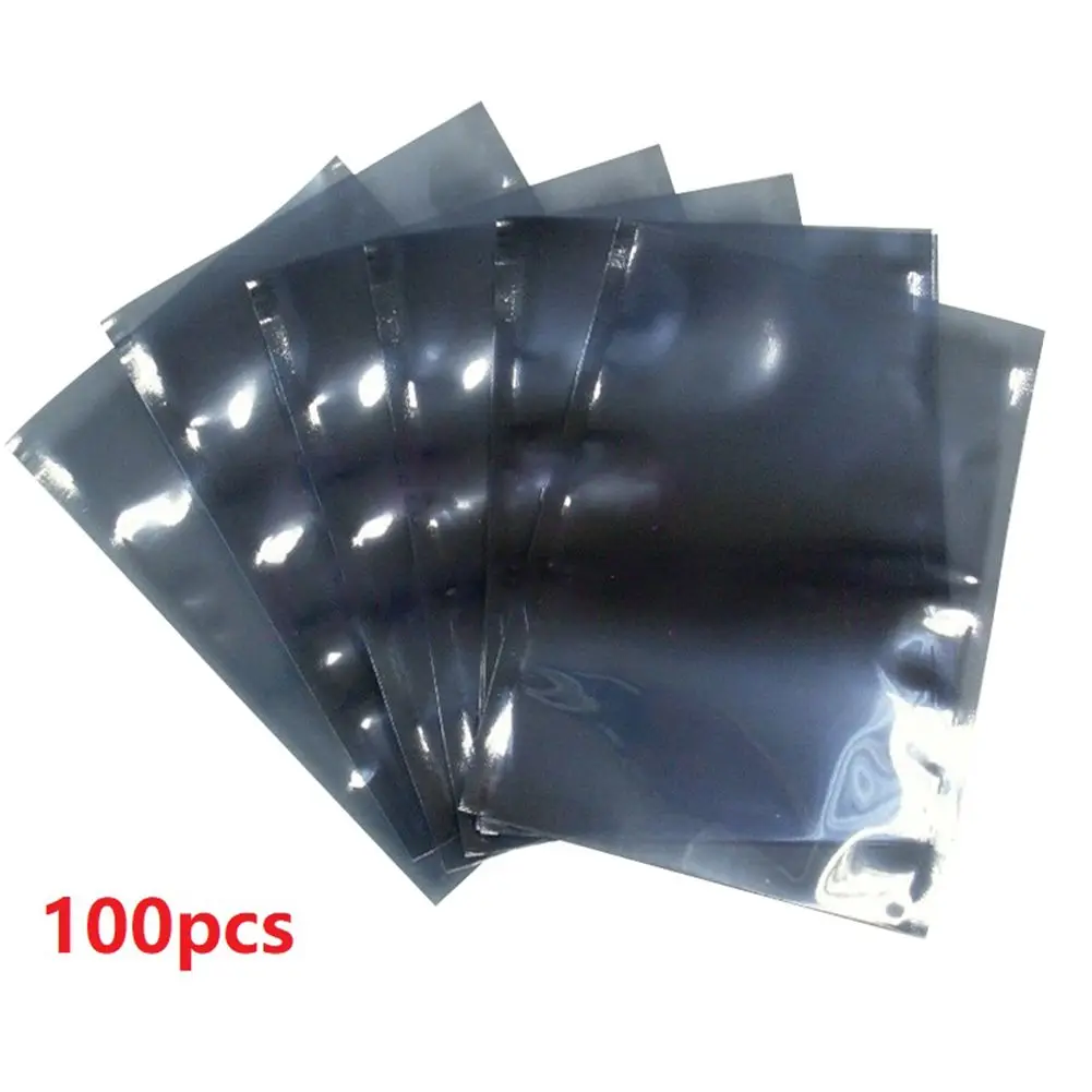 

100 Anti-Static Shielded Packaging Bags 5*8cm/6*9cm/7*16cm/8*15cm/9*13cm ESD Packaging Bags Electronic Bags