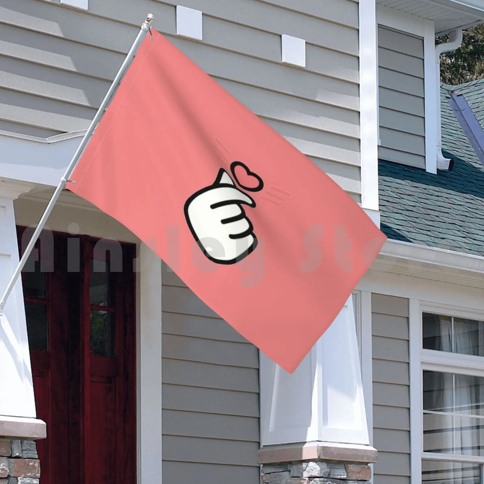 Уличный Декор Пальчиковое сердце флаг автомобиль корейское средний палец