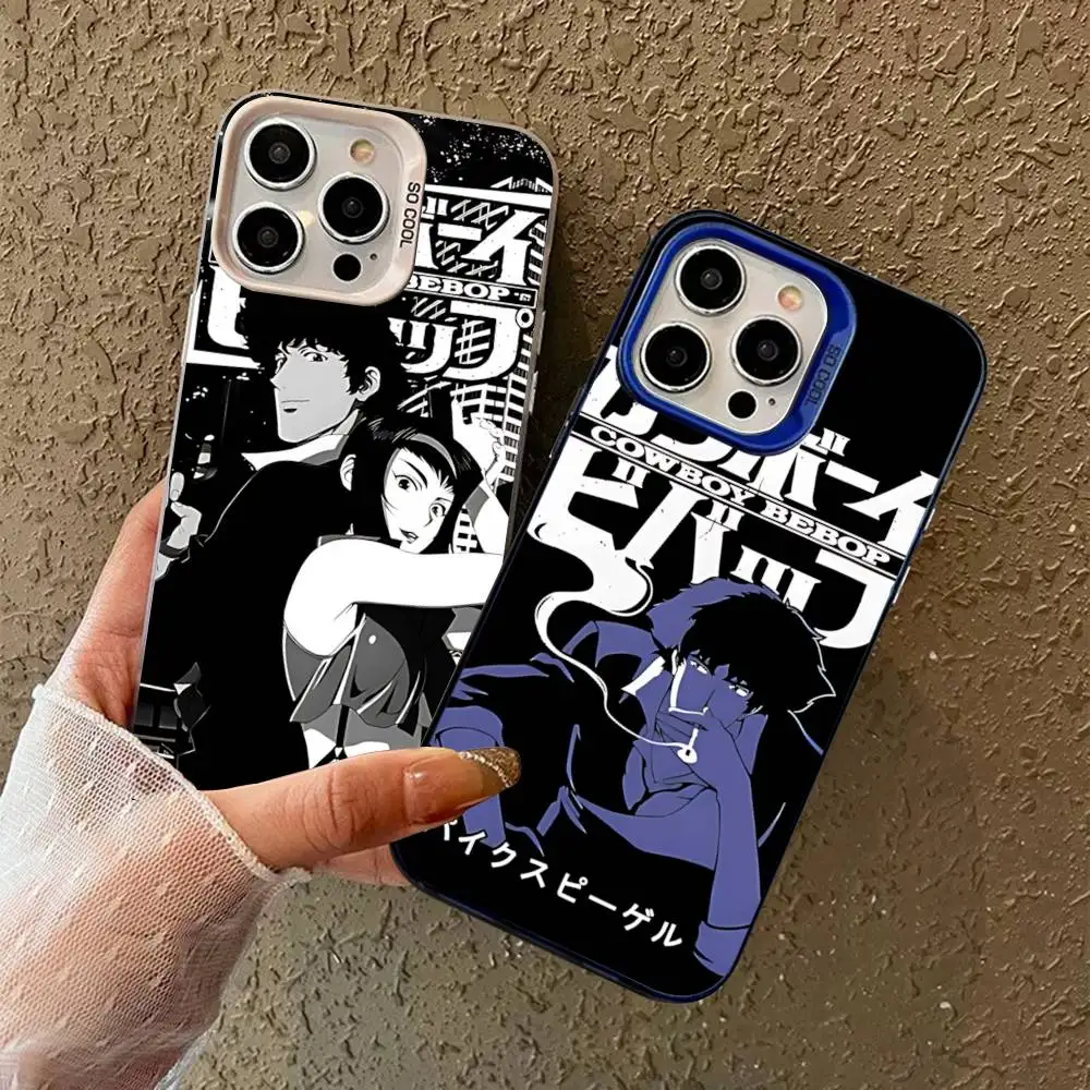 Фото Чехол для телефона Action Anime C-Cowboy B-Bebop для iPhone 17 16 15 14 11 12 13 Pro Max Pro Plus, цветной, серебристый №3