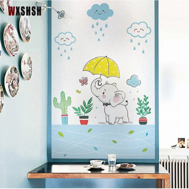 Стеклянная пленка индивидуального размера статическая липкая декоративная для