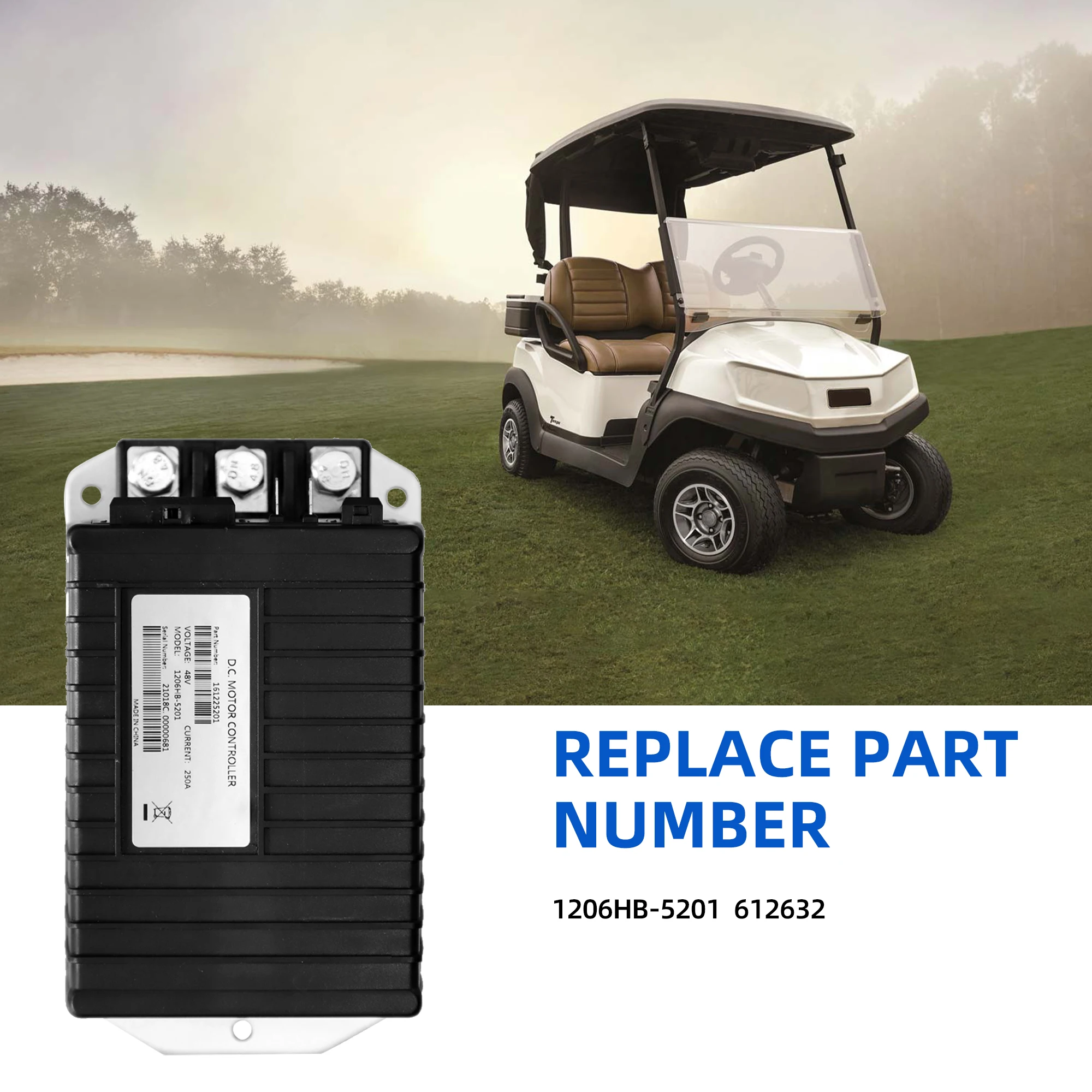 Контроллер 1206HB-5201 612632 контроллер двигателя 48В 250А для гольф-карт Curtis EZGO TXT Express S4/L6