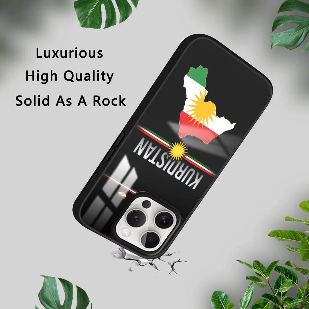 Чехол для телефона с флагом Курдистана iPhone 16 15 14 13 12 11 Pro Xs Max Mini Plus Celulares Hard Funda