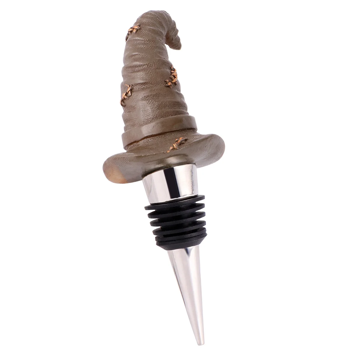 

1pc Alloy Bottle Stopper Witch Hat Stopper (As Shown)