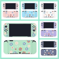 cute flower protective case for nintendo switch oled joycon console cover soft tpu shell for switch oled game accessories