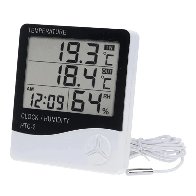 

Комнатный цифровой термометр, домашний гигрометр, точный наружный монитор температуры, измеритель влажности, термометр