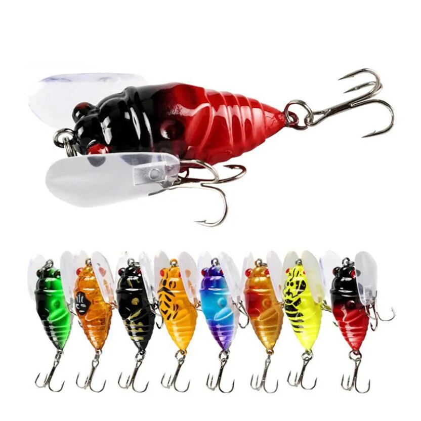 

1pcs Simulation Cicada Hard Fake Bait Fishing Lure 5cm 6g Bionic Iscas Artificial Wobblers Crankbait Pesca Insect Pike Tackle