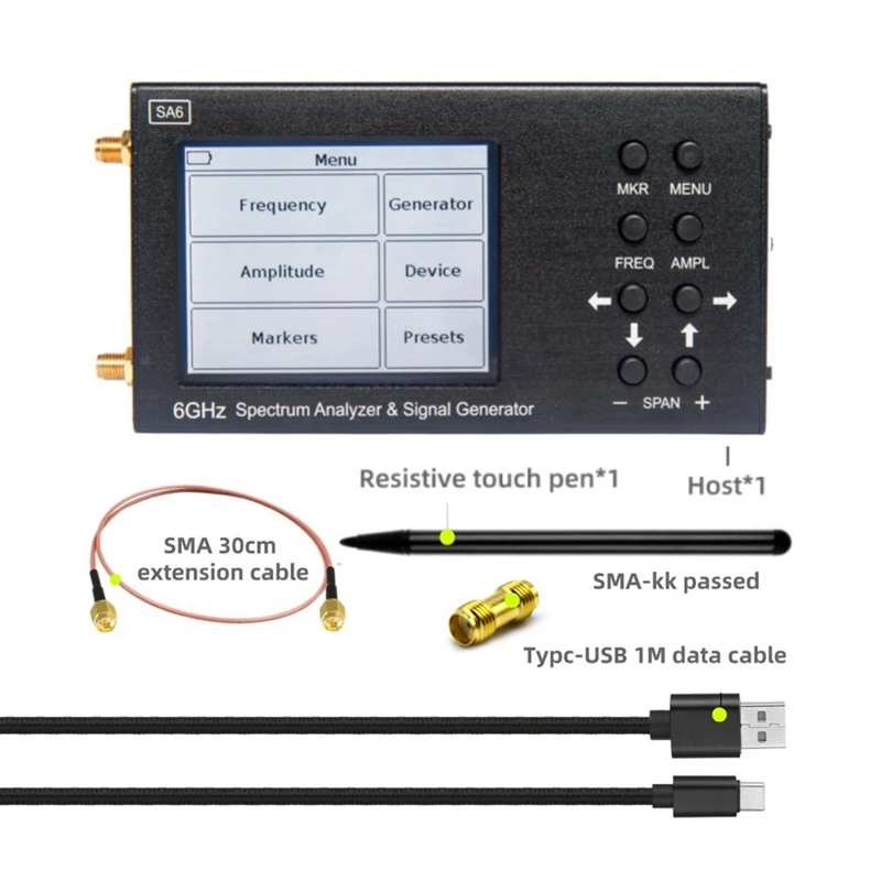 

1Set SA6 Signal Generator RF Signal Source Wi-Fi 2G 4G LTE CDMA GSM Beidou GPR Black