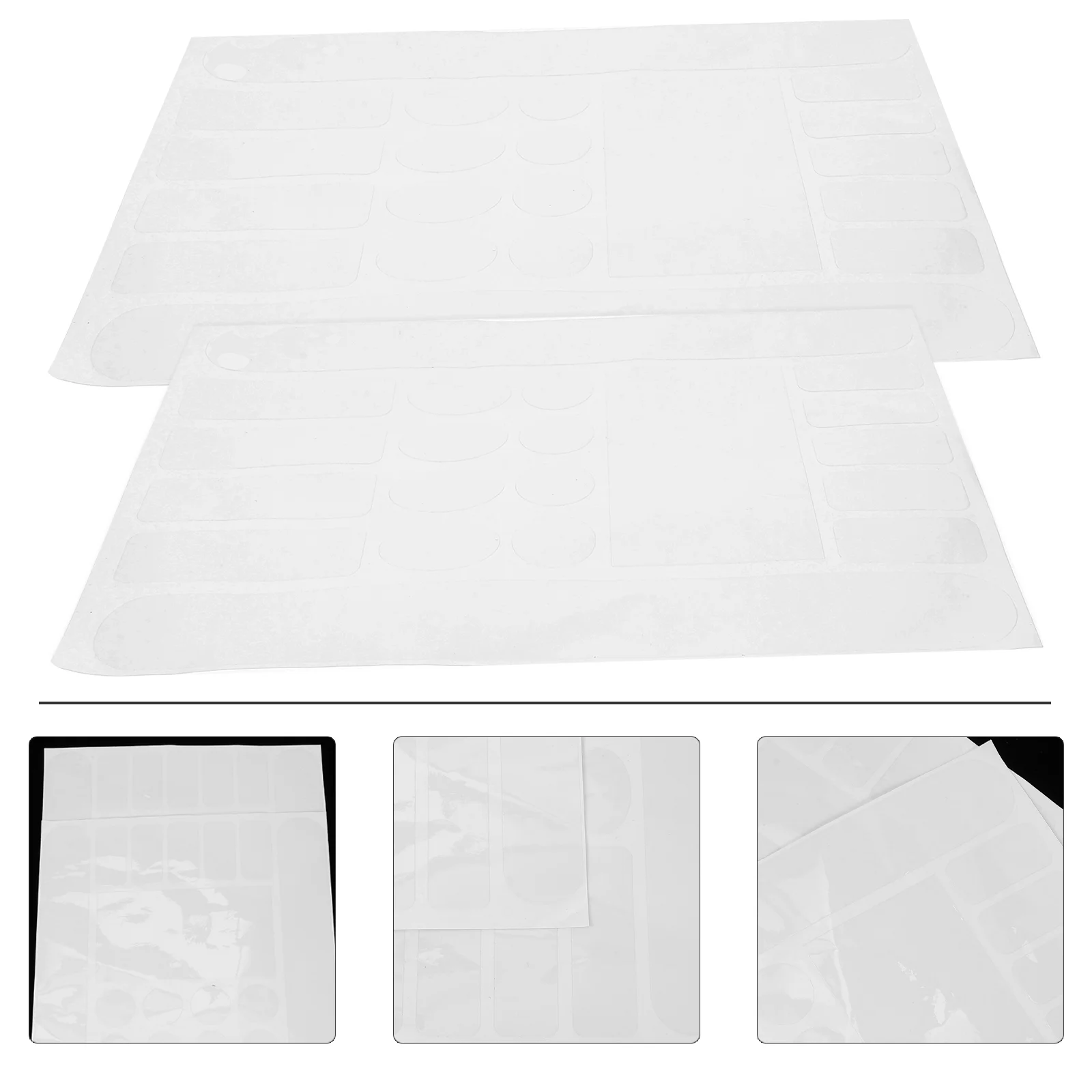 

2 Sheets Adhesive Clear Outdoor Transparent Bike Frame Sticker Anti-scratch Bike Frame Film for Bike Protection Friends