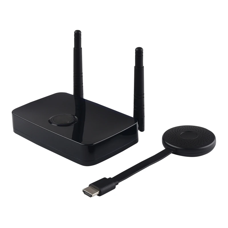 

Wireless Transmitter and Receiver for Streaming Video/Audio from Laptop PC Smartphone to Projector