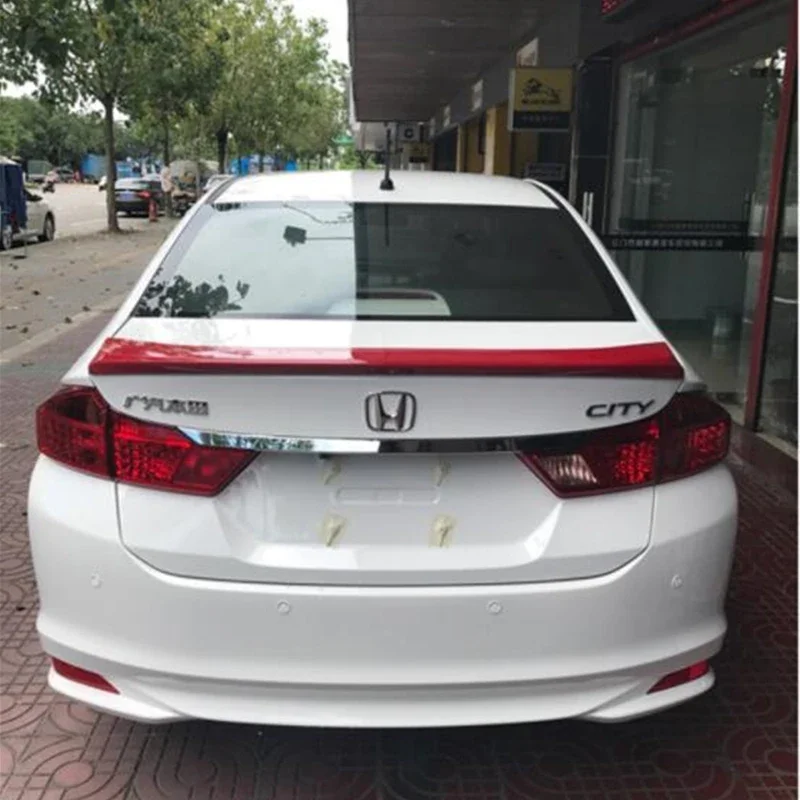 Задняя Крышка багажника автомобиля спойлер крыло для Honda City 2015 - 2018 АБС-пластик