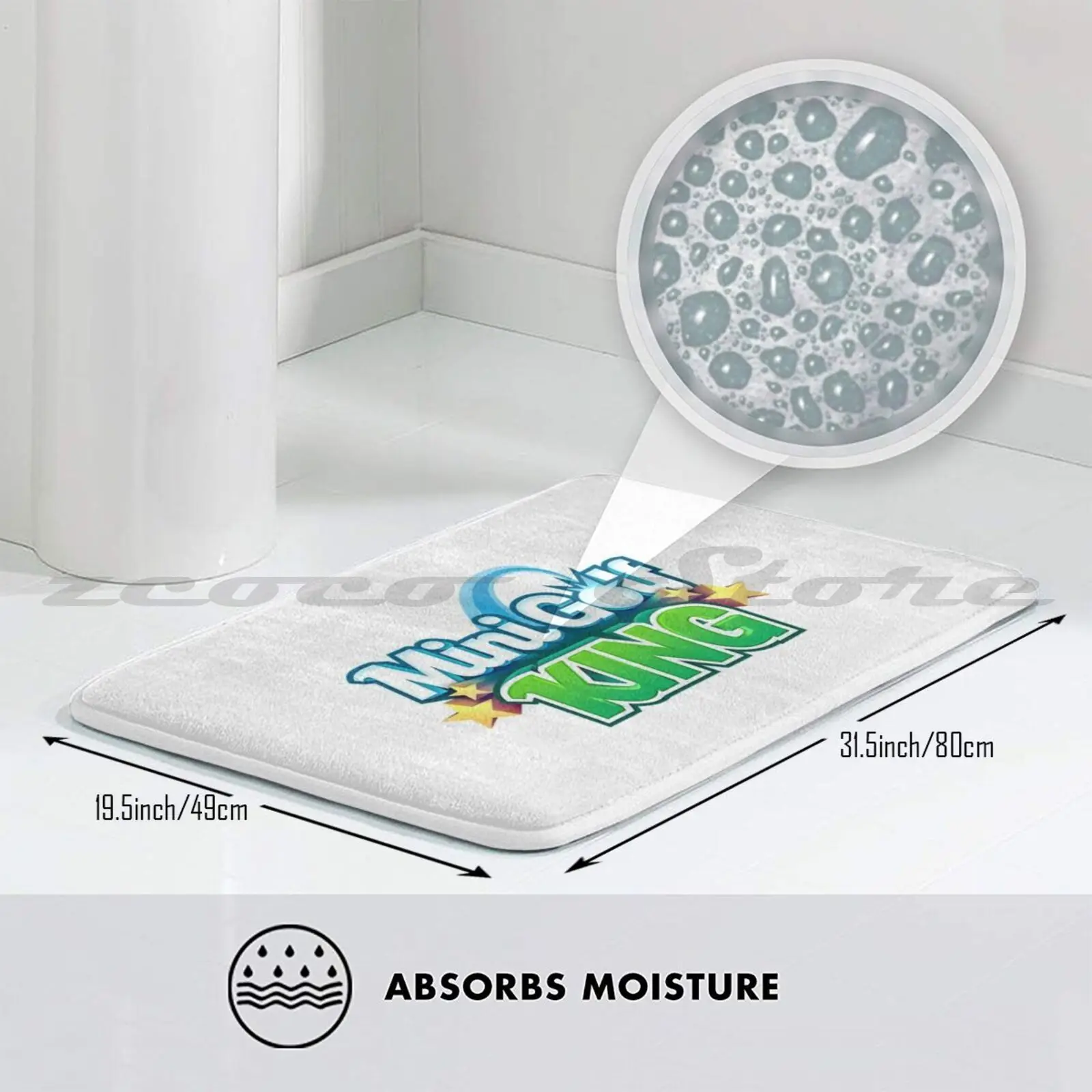 Коврик для мини-гольфа King нескользящий влагопоглощающий дверной коврик мужчин и