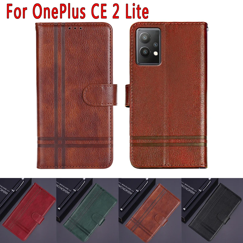 

CPH2409 New Cover For OnePlus CE 2 Lite Case Magnetic Card Flip Leather Wallet Phone Book For OnePlus CE2 Lite чехолна Etui Bag