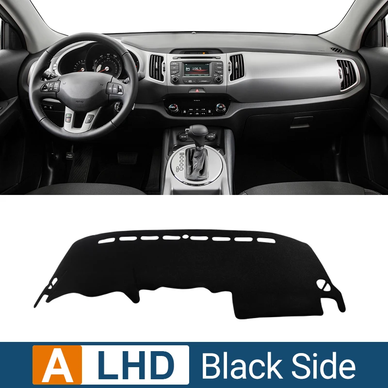 

Коврик для приборной панели автомобиля Kia Sportage 3 R 2011 2012 2013 2014 2015, нескользящий коврик с защитой от УФ-излучения, приборная панель, ковер, аксессуары