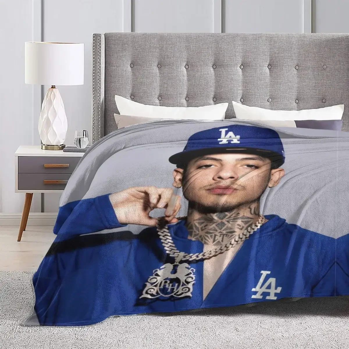 N-Natanael Canos Musician Синее Фланелевое Одеяло Портативное Теплое Дорожное Дизайнерское