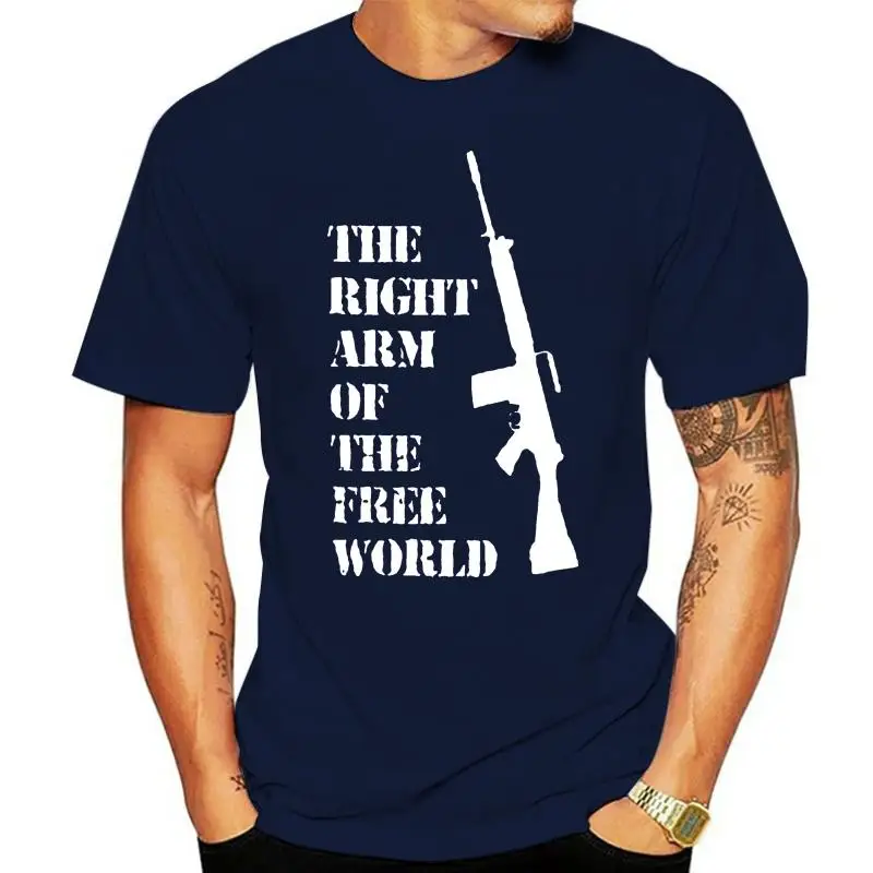 

FN FAL fan T-Shirt The right arm of the free world 7.62 mm khaki shirt