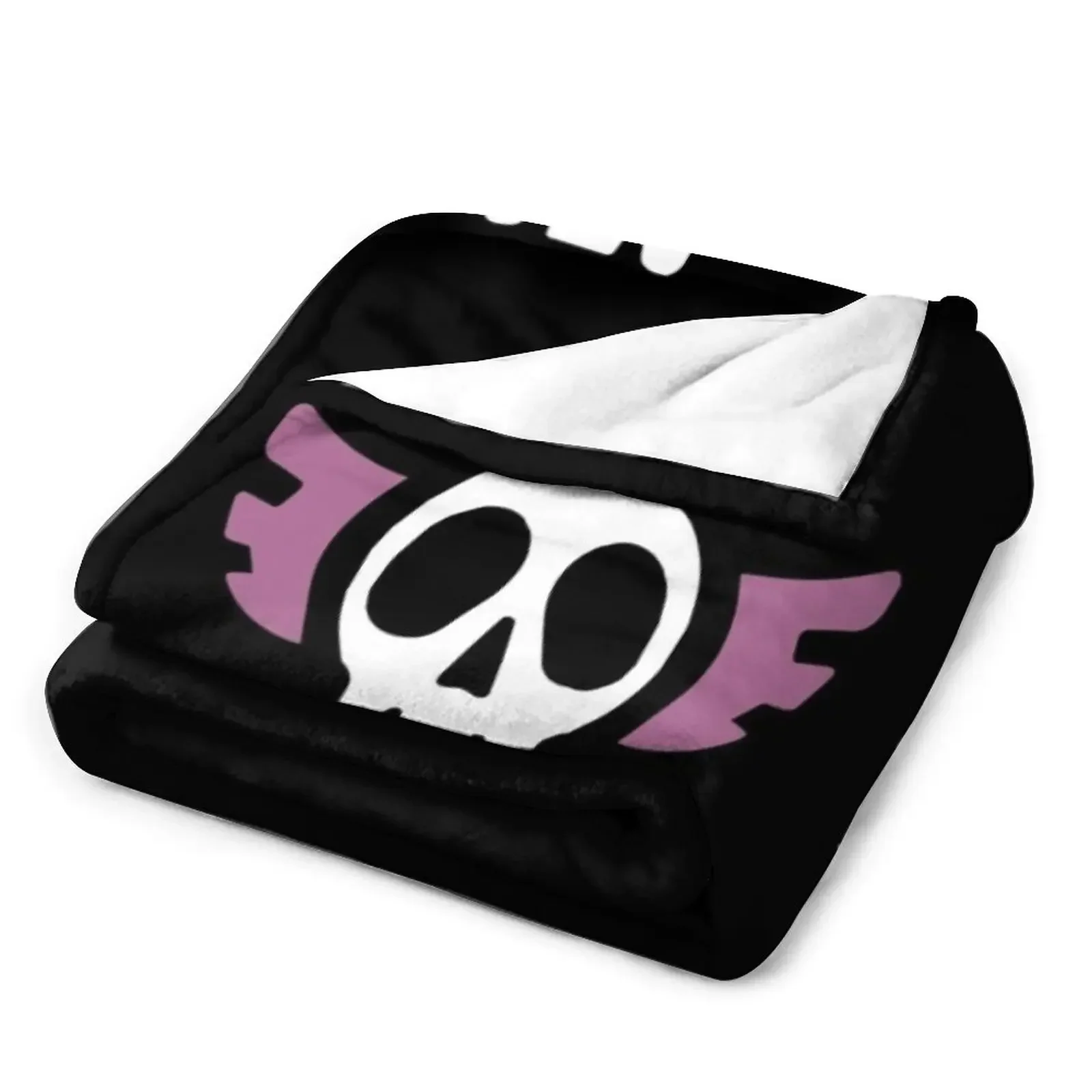 Feitan Mask Throw Blanket Flannel Decorative Sofas Cute Plaid Warm Blankets