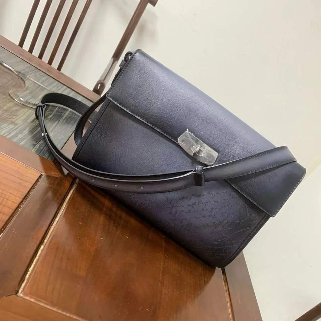 Кожаная сумка-мессенджер Seetoo Scritto цветной пользовательский узор индивидуальный