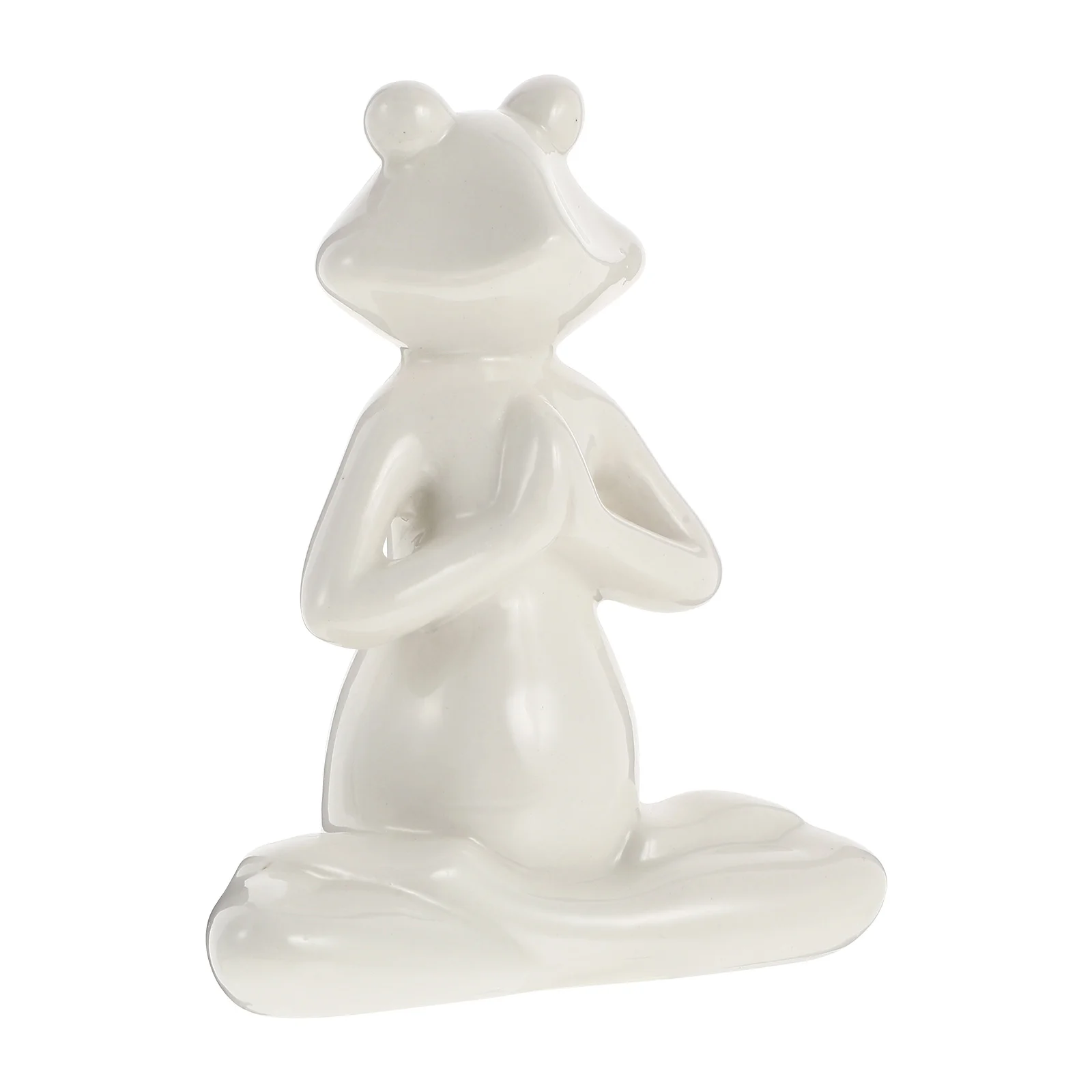 

Frog Yoga Garden Figurine Statue Decor Animal Sculpture Frogsminiature Statues Ceramic Outdoor Sculptures Zen Crafts Terrarium