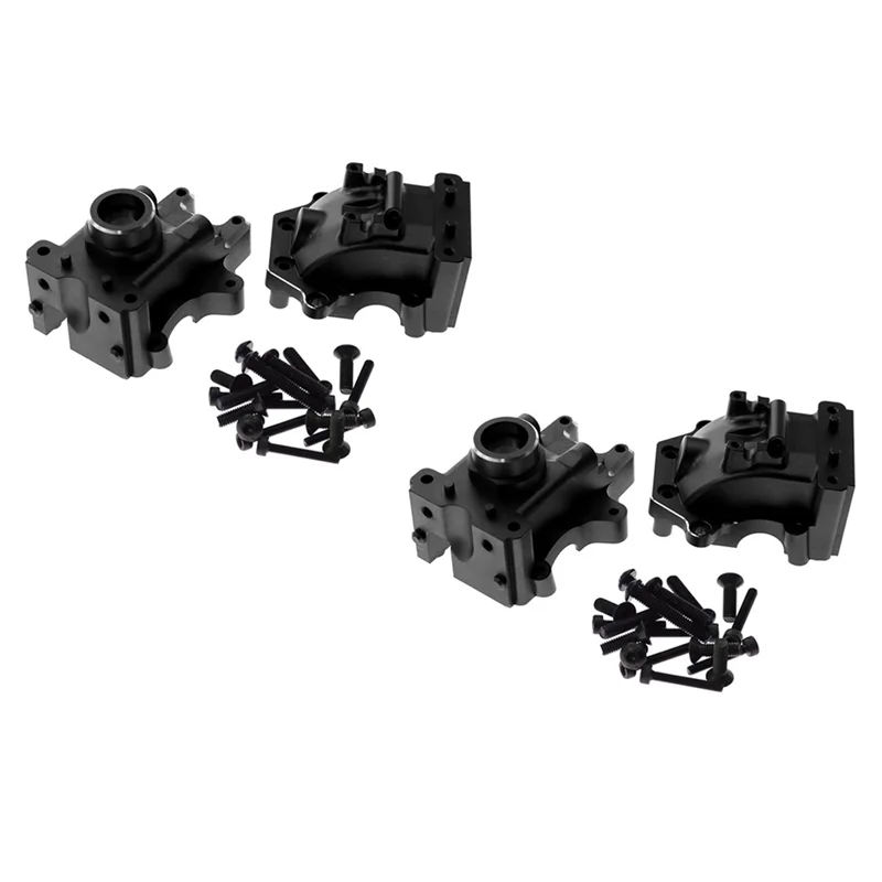 

2 Set Aluminum Front and Rear Bulkhead Gearbox Housing 9529 for 1/8 Traxxas Sledge RC Car Upgrades Parts,2
