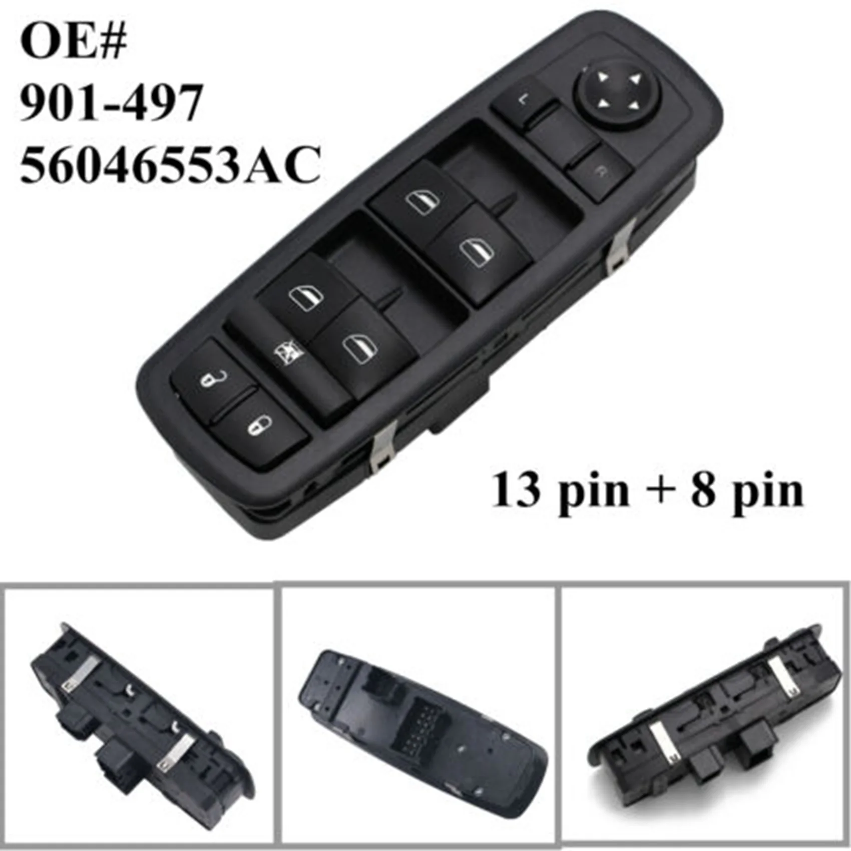 

Front Left Master Power Window Switch Control for 2013-2016 -Dodge Dart 56046553AC
