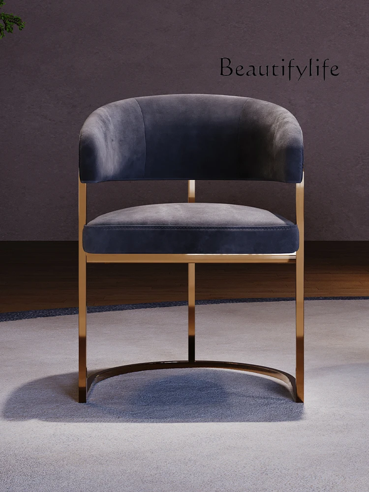 Светильник роскошный стул для столовой современная простая матовая технология