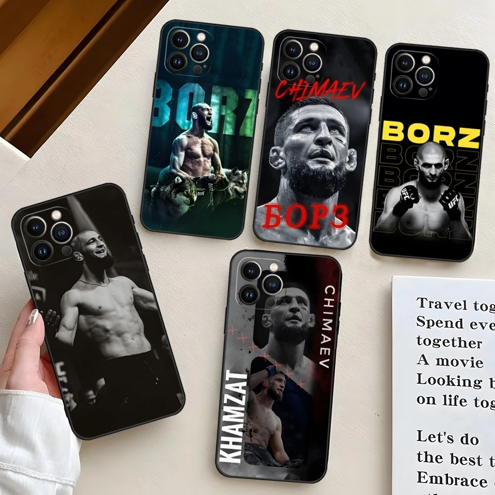 Чехол для телефона Fighting U-ufc C-Chimaev Cool Iphone 15 Pro Max 16 14 Mini 13 12 11 X Xr Xs 6 7 8 Plus задняя крышка