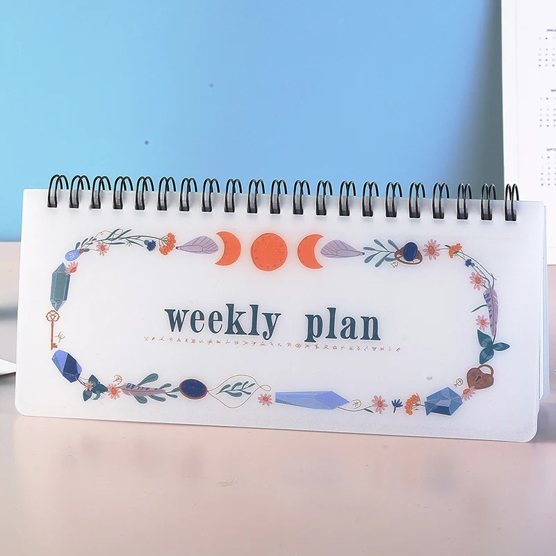 50-листовой портативный блокнот-еженедельник, спиральный флип-блокнот со списком дел, сетчатые заметки, мини-органайзер для школьного офиса ольга васильевна узорова математика мини тесты и примеры на все темы школьного курса 1 класс