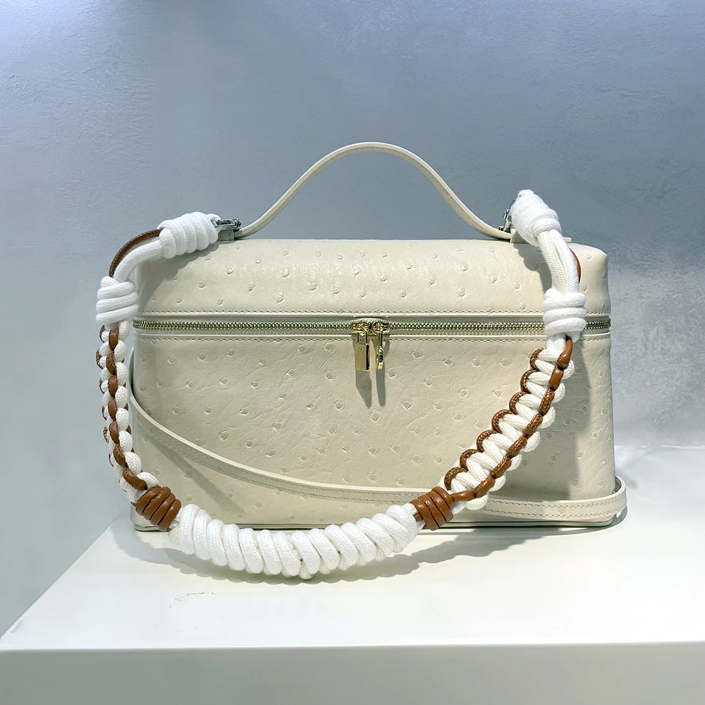 

Fashion Brand Vintage Style High Quality 27 cm Commuter Bag Genuine Leather Unisex Handbag Crossbody Bag for Women