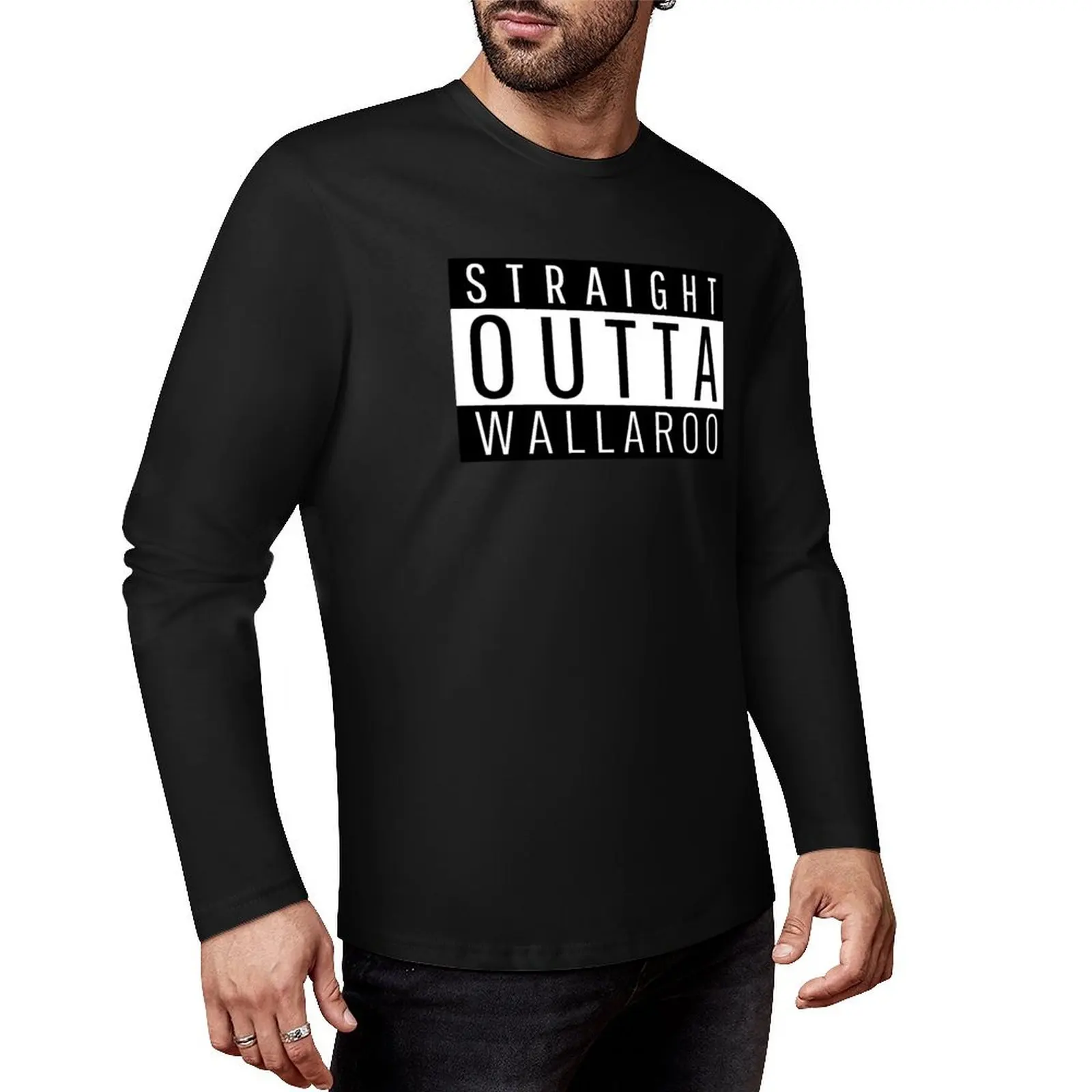 Длинная футболка Straight Outta Wallaroo Южная Австралия белые футболки для мальчиков