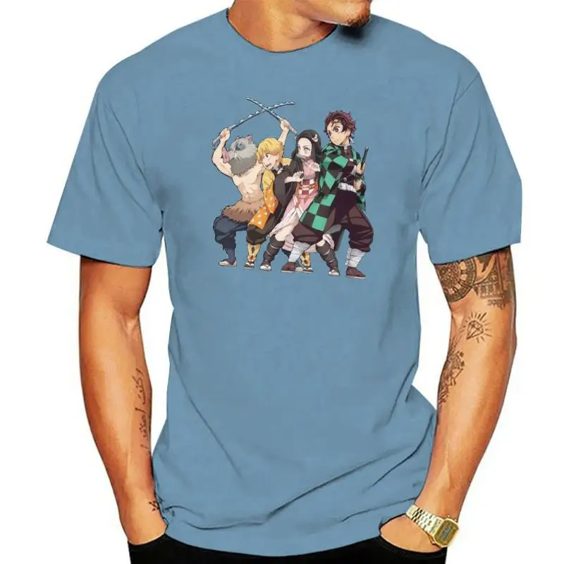 

Футболки Family Bonds, Мужская хлопковая футболка, двухсторонняя футболка с коротким рукавом, с аниме «No Yaiba»