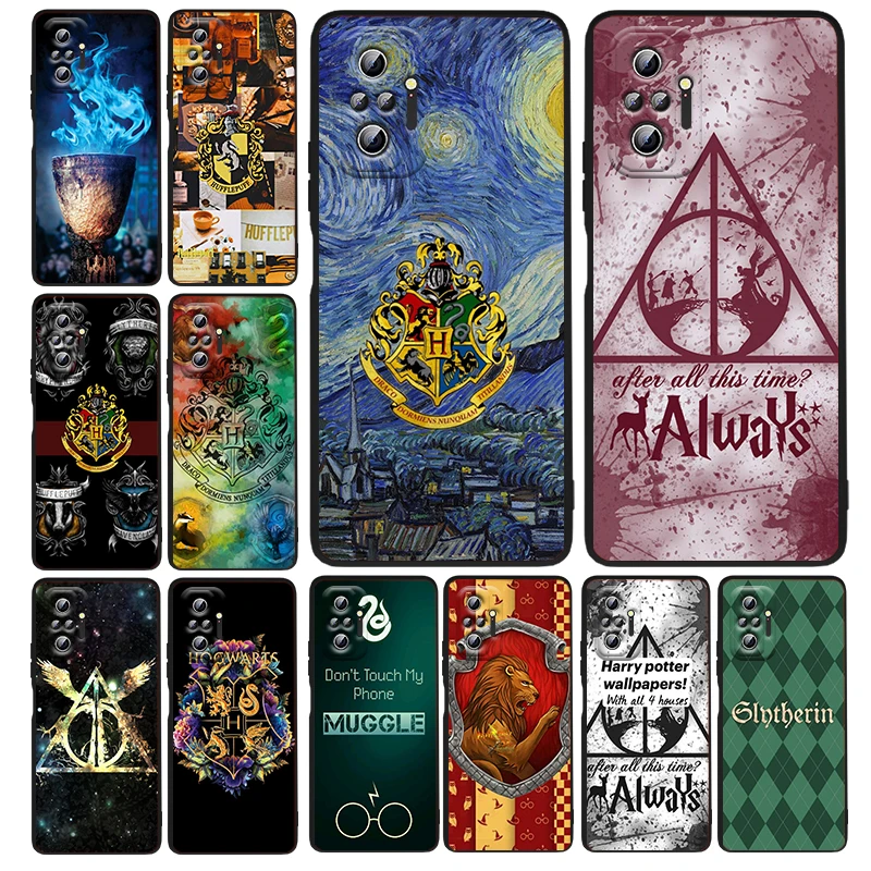 

Ring Potters Art Cool Harries Phone Case For Xiaomi Redmi Note 12 11E 11S 11 11T 10 10S 9 9T 9S 8T 8 Pro Plus 5G Black TPU Funda