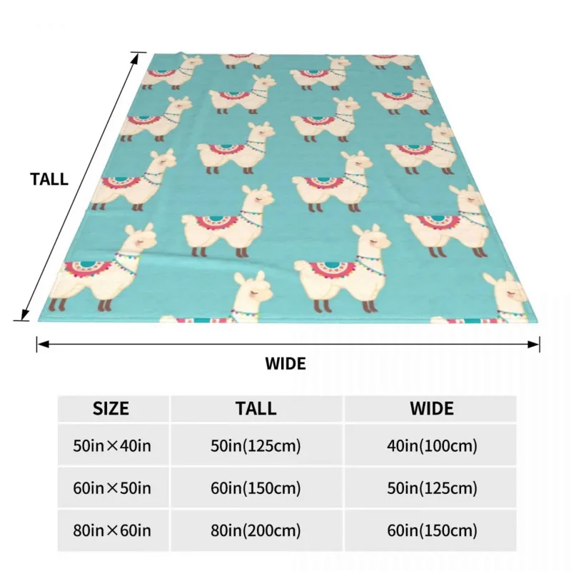 Забавные одеяла с ламой и альпакой милые Мультяшные животные Шерстяные смешные