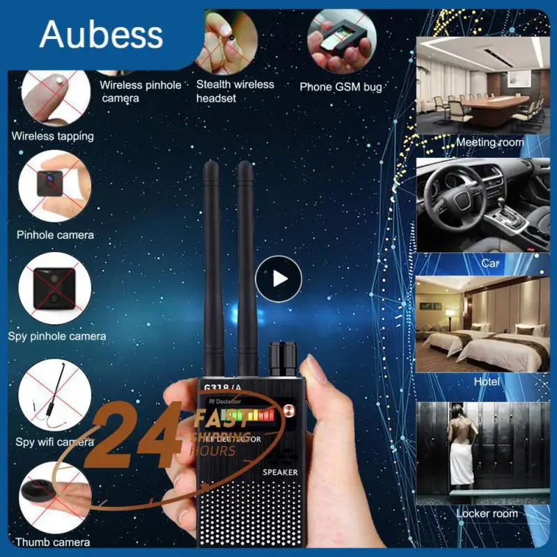 

1PCS Multi-function Anti- Camera Detector GSM Audio Bug Finder RF Signal Tracker Detect GPS Tracker 1MHz-8000MHz G318A
