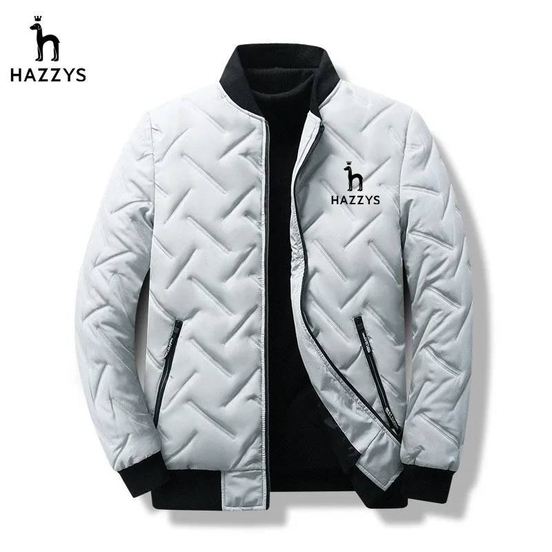 

High quality Bomber Jacket For Men HAZZYS Thicken Cotton Padded Quilted Jacket Men Baseball Jacket Warm Coat Street Fashion Coat