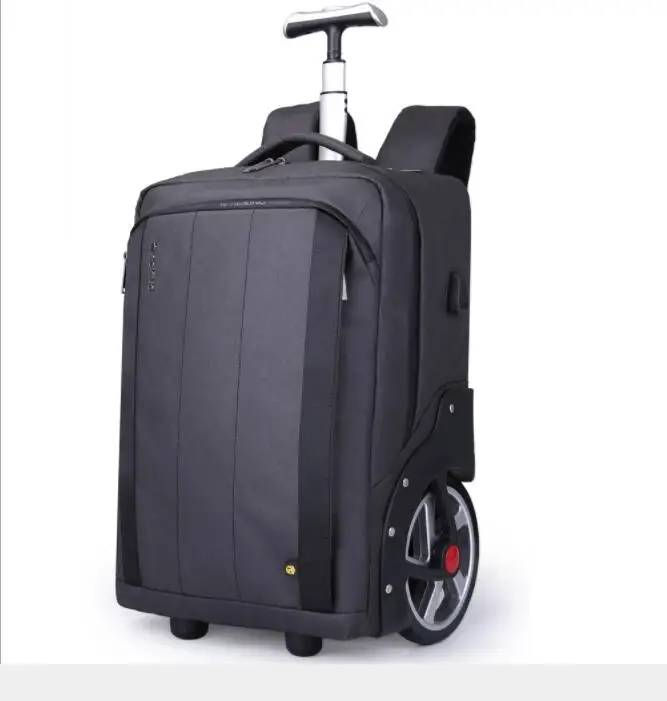 Men Travel trolley bag Rolling Luggage backpack bags on wheels wheeled backpack for Business Cabin carry on luggage bag wheels