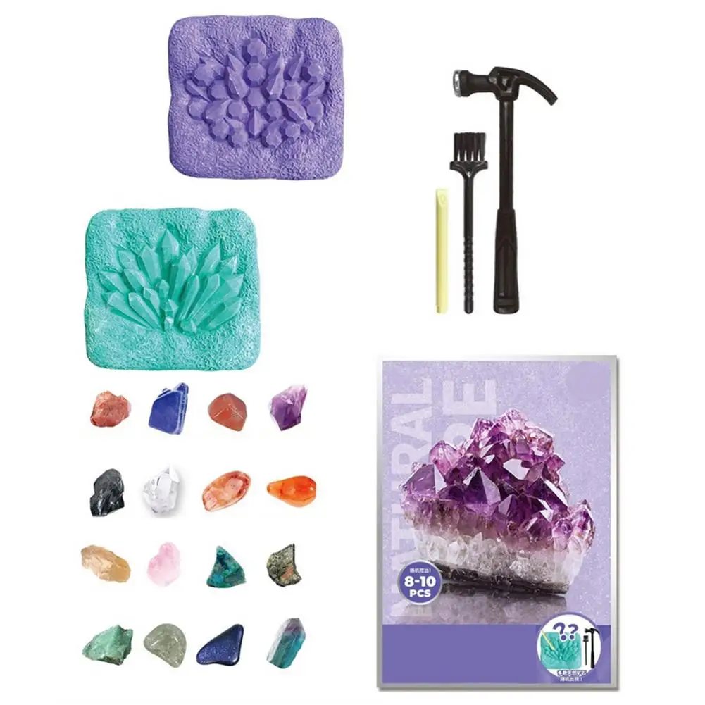 

Kids Gem Digging Kit Gemstones Digging Kit For Kids Educational Gemstone And Crystal Mining Kit Dig Up 8-10 Gems Science Kit Lea