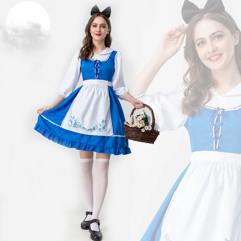 

Halloween Adult Wonderland Party Cosplay Women Sissy Maid Lolita Dress Up Outfits Anime costume de femme de chambre