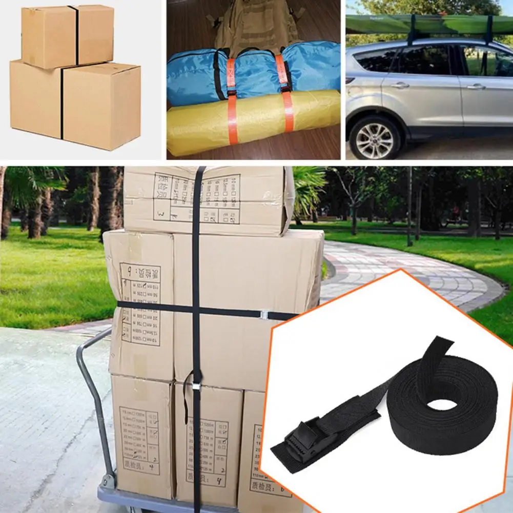 

Cam Buckle Tie Down Strap Durable Quick Release Cam Buckle Cargo Straps for Secure Lashing Ideal for Kayak Surfboard Motorcycle
