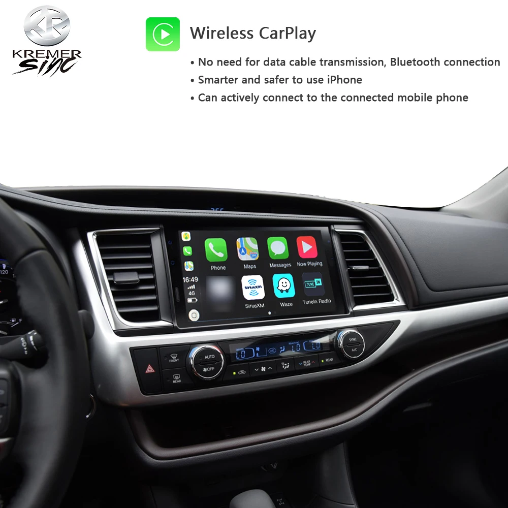 Беспроводной смарт-модуль CarPlay/AndroidAuto для kSmart auto беспроводной CarPlay Toyota Kluger RAV4