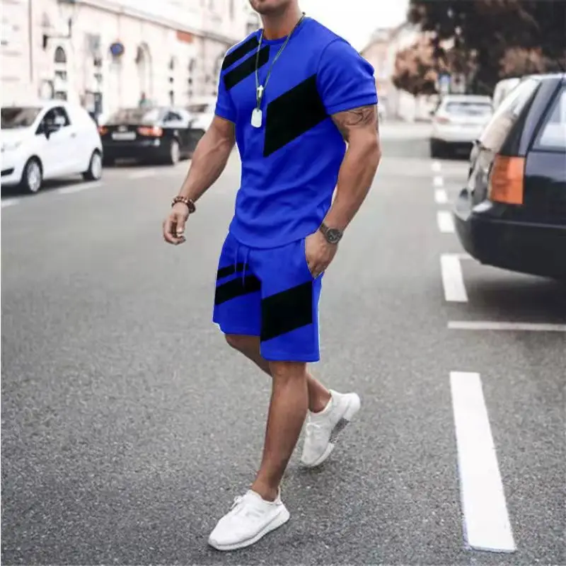 2023 New Men's 3D Printing Short Sleeve Shorts Abstract Painted T-Shirt Suit Men's and Women's Casual Trend Oversized t-shirt