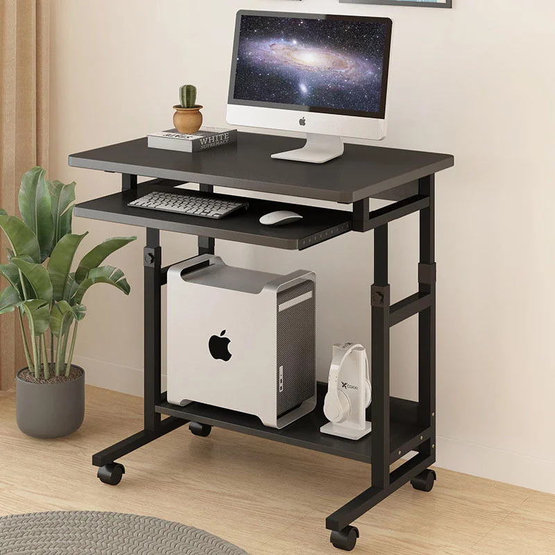 Bed Side Laptop PC Desk Desktop Computer Table with Keyboard Tray Desk Removable Lifting Study Desk Gaming Table