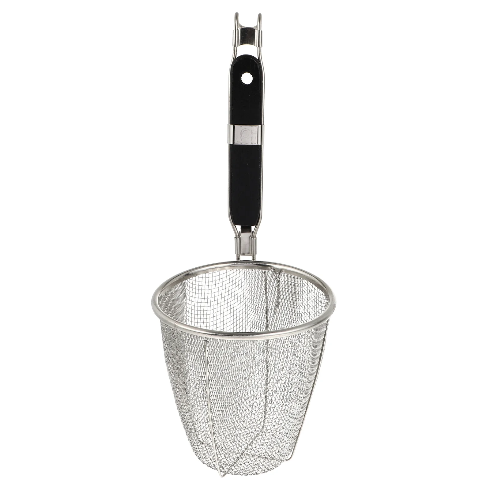 

Black Pasta Pasta Basket Splitter Spider Strainer Bamboo Noodle Basket Dumpling Strainer