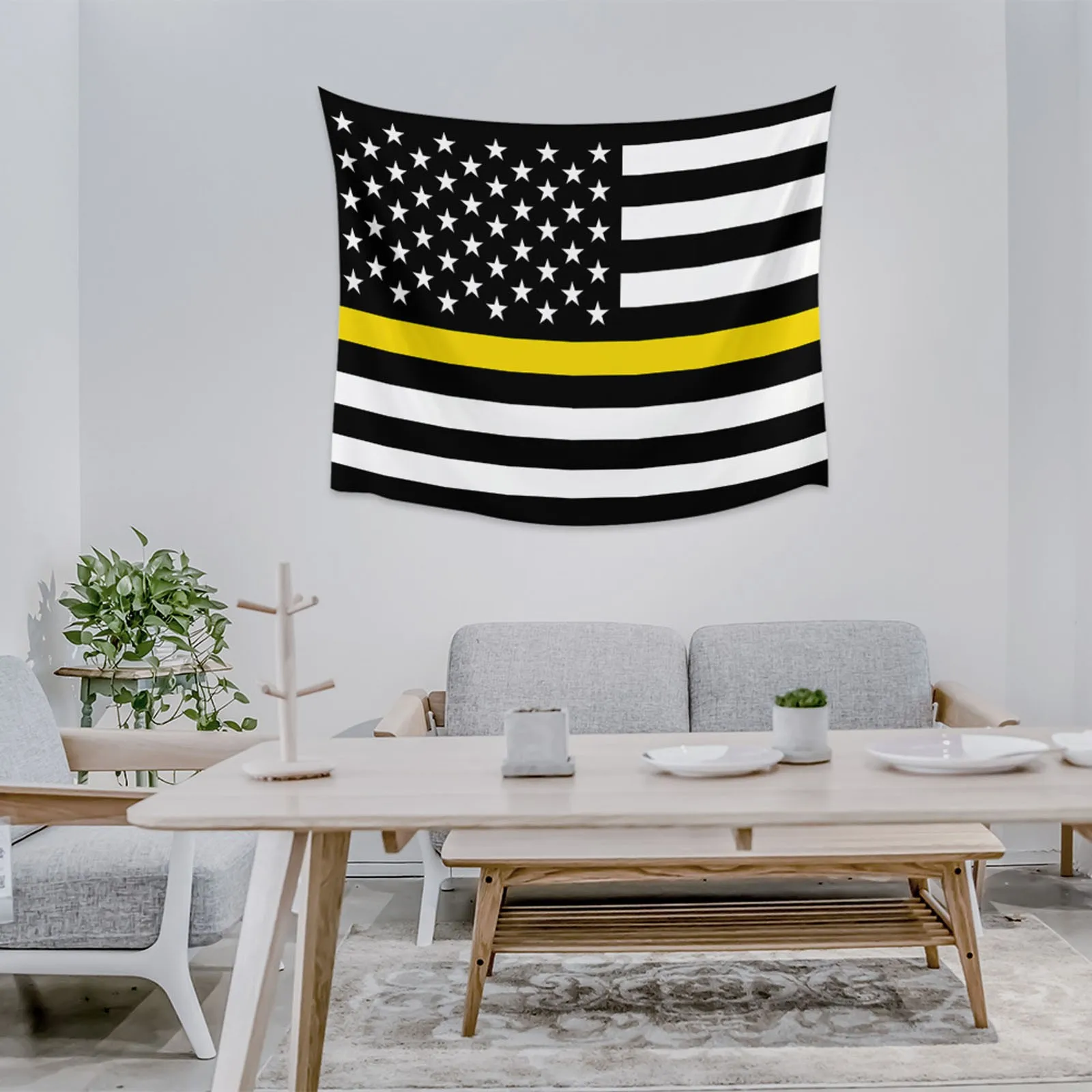 

Настенный мини-гобелен, американский домашний декор, подвесная ткань, полиэстер, звезды и полосы, многоцветный гостиной, Ловец, гобелен на с...