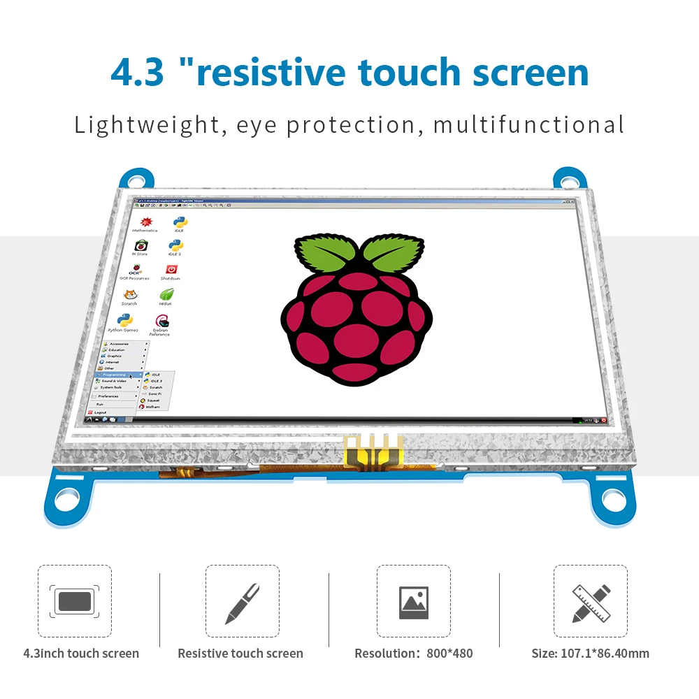 4 3 дюймовый ЖК-дисплей для raspberry pi 3/4 banana orange Модуль AIDA64 сенсорный экран с